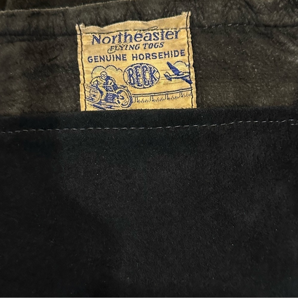 Vtg Northeaster Flying Togs Beck Women’s Jacket and Pants Genuine Horsehide READ - Picture 9 of 14
